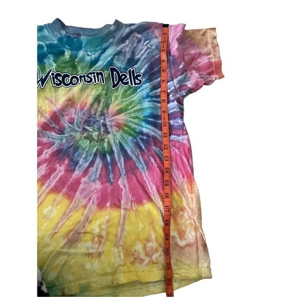 Gildan Wisconsin Dells Tie Dye T Shirt Casual Lounge Sleepwear - Picture 6 of 10
